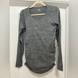 ATHLETA Speedlight Seamless Long Sleeve Top - Grey Heather